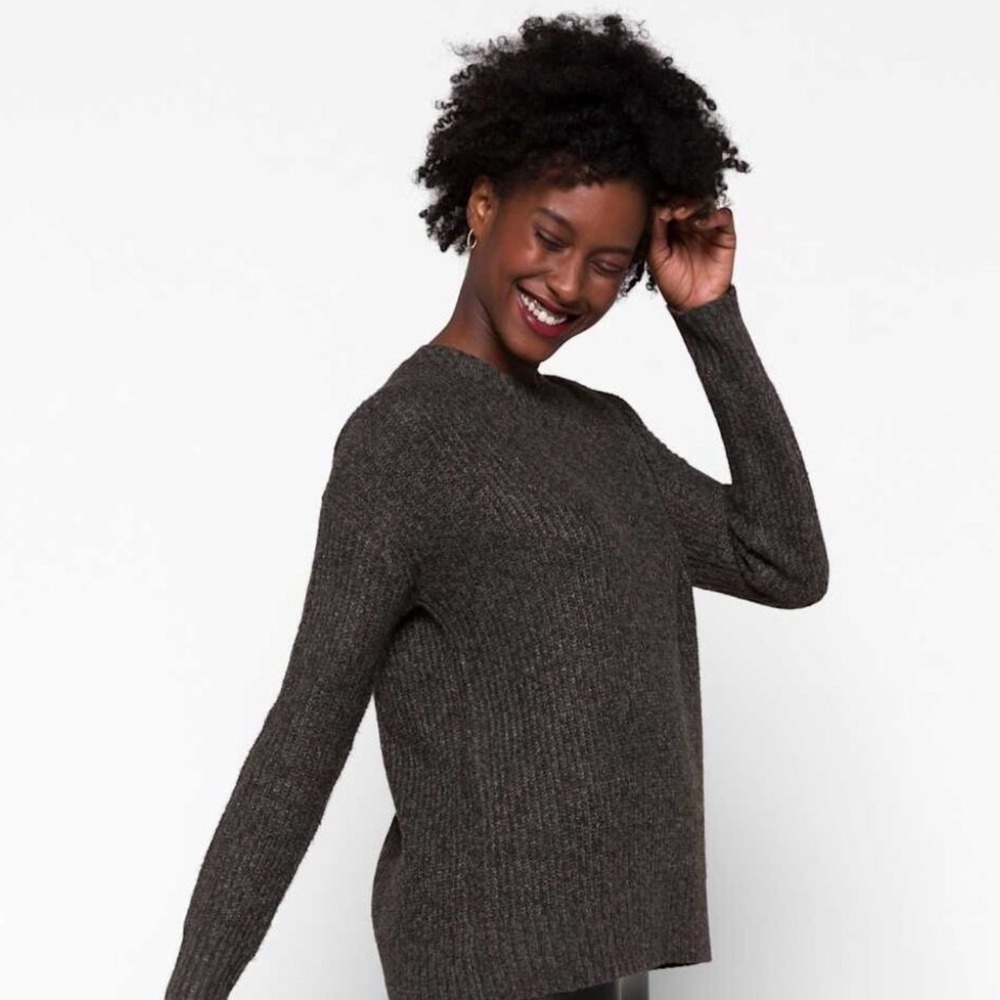 Pink Clover Leslie Long Sleeve Pullover Dark Grey Large Stitch Fix New With Tags